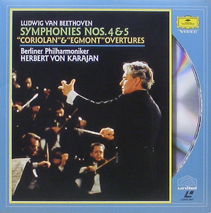 [LD] BEETHOVEN - Symphony No.4 &amp; 5, Coriolan &amp; Egmont Overture - Berlin Philharmonic, Karajan [미개봉]