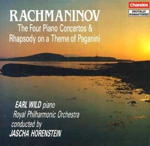 RACHMANINOV - The Four Piano Concerto &amp; Rhapsody on a Theme of Paganini - Earl Wild