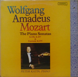 MOZART - Piano Sonata K.330, K.457, Fantasie K.475 - Peter Katin