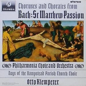 BACH - Choruses and Chorales from St. Matthew Passion - Philharmonia Orch / Otto Klemperer