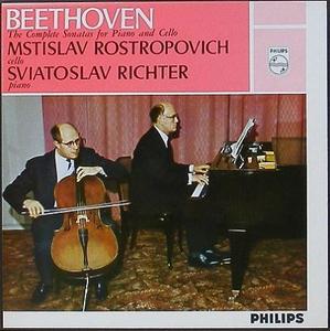 BEETHOVEN - Complete Sonatas for Piano and Cello - Rostropovich, Sviatoslav Richter