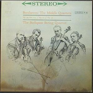 BEETHOVEN - The Middle Quartets - Budapest Quartet