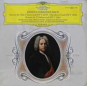 BACH - Concertos for Oboe d&#039;amore, Flute, 3 Violins - Heinz Holliger, Karlheinz Zoller, Rudolf Baumgartner