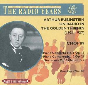 CHOPIN - Piano Concerto No.1 &amp; 2, Nocturnes - Arthur Rubinstein