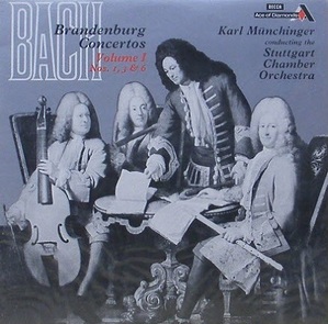 BACH - Brandenburg Concertos Vol.1 - Stuttgart Chamber, Karl Munchinger [미개봉]