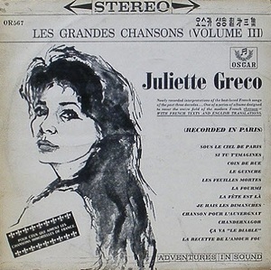 JULIETTE GRECO - Les Grandes Chansons Vol.III