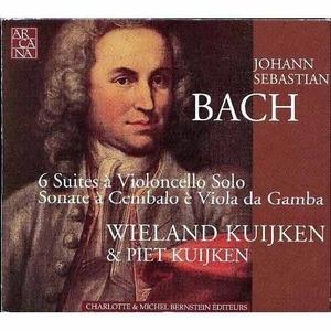 BACH - 6 Suites for Cello Solo, Sonatas for Viola Da Gamba - Wieland Kuijken, Piet Kuijken