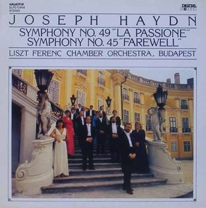 HAYDN - Symphony No.49 &#039;La Passione&#039;, No.45 &#039;Farewell&#039; - Liszr Ferenc Chamber, Janos Rolla