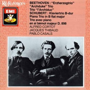 BEETHOVEN -  Piano Trio &#039;Archduke&#039; / SCHUBERT - Piano Trio No.1 / Cortot, Thibaud, Casals