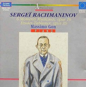 RACHMANINOV - Moments Musicaux, Etudes-Tableaux - Massimo Gon