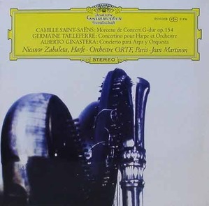SAINT-SAENS - Morceau de Concert / TAILLEFERRE - Concertino for Harp / Nicanor Zabaleta