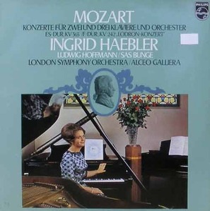 MOZART - Concertos for Two and Three Pianos - Ingrid Haebler, Ludwig Hoffmann, Sas Bunge