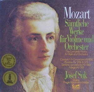 MOZART - Complete Works for Violin and Orchestra - Josef Suk
