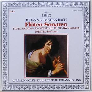 BACH - Flute Sonata Vol.2 - Aurele Nicolet, Karl Richter, Johannes Fink [미개봉]