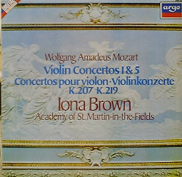 MOZART - Violin Concerto No.1 &amp; 5 - Iona Brown