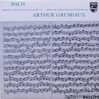 BACH - Sonata No.1 and Partita No.1 for Solo Violin - Arthur Grumiaux