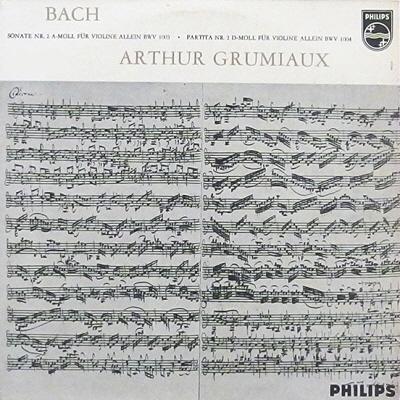 BACH - Sonata No.2 &amp; Partita No.2 for Solo Violin - Arthur Grumiaux