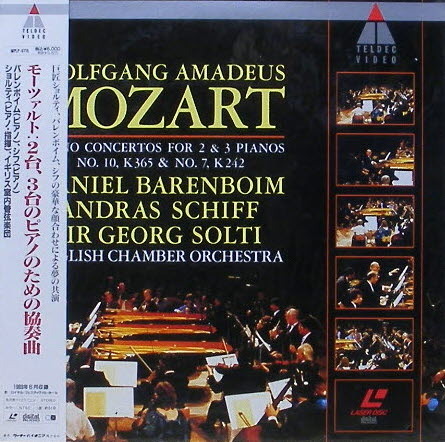 [LD] MOZART - Concertos for 2 &amp; 3 Pianos - Solti, Barenboim, Schiff [미개봉]