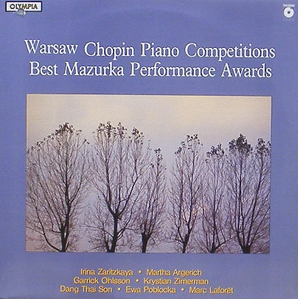 Warsaw Chopin Piano Competitions Best Mazurka Performance Awards