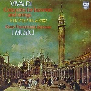 VIVALDI - Concertos for Bassoon and Strings - Klaus Thunemann, I Musici