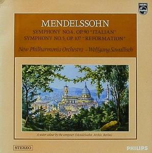 MENDELSSOHN - Symphony No.4 &#039;Italian&#039;, No.5 &#039;Reformation&#039; - New Pilharmonia, Wolfgang Sawallisch