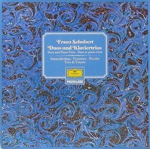 SCHUBERT - Duos and Piano Trios - Schneiderhan, Fournier, Nicolet, Trio di Triste