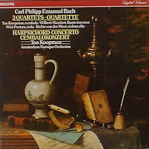 C.P.E. BACH - 3 Quartets, Harpsichord Concerto - Ton Koopman