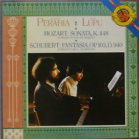 MOZART - Sonata, K.448 / SCHUBERT - Fantasia, Op.103 / Radu Lupu, Murray Perahia